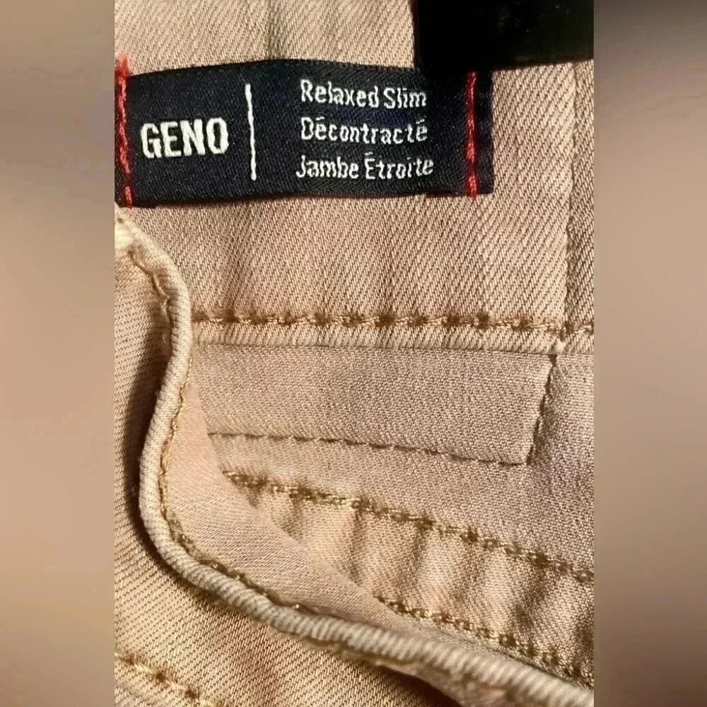 True religion “geno” relaxed slim fit peach denim jean shorts 30